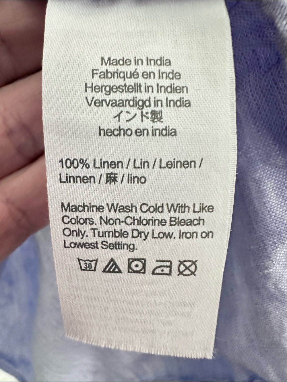 Baird McNutt J Crew 100% Irish Linen blue relaxed lagonlook classic shirt dress - Picture 9 of 11